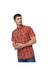 Mens Femington Checked Shirt - Red