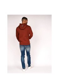 Mens Fillberts Hoodie - Brick Red