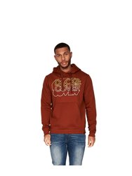 Mens Fillberts Hoodie - Brick Red