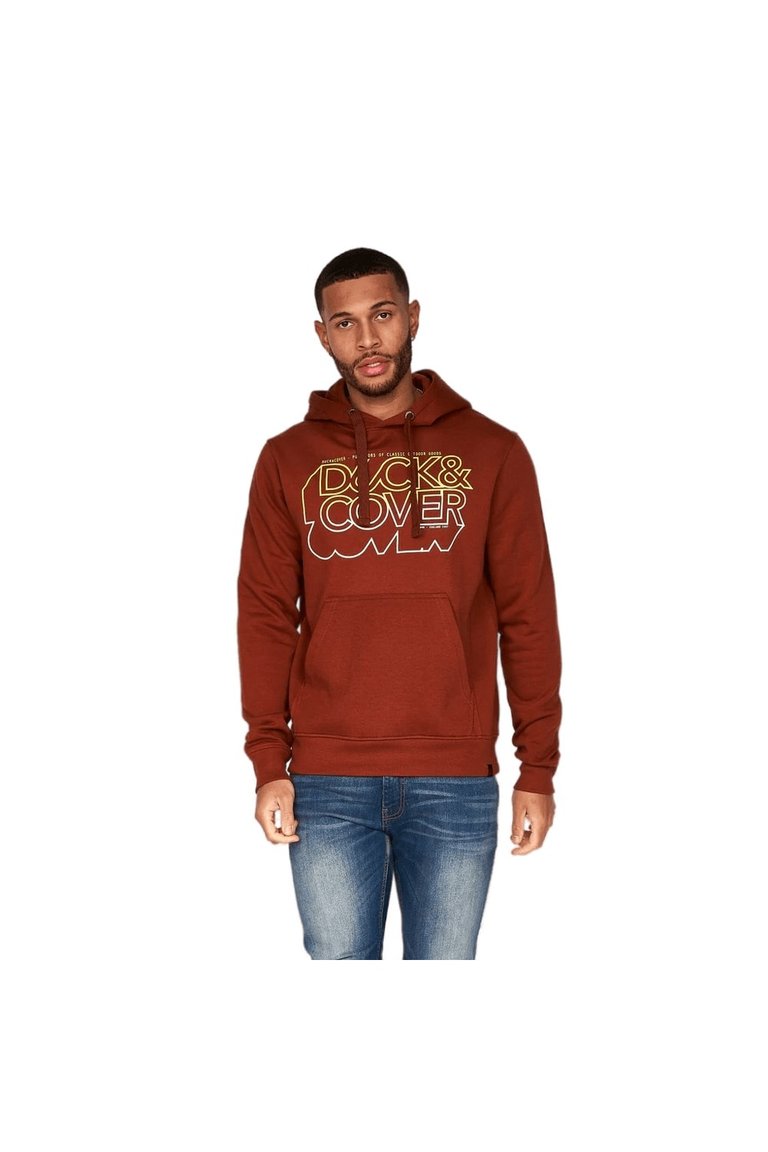 Mens Fillberts Hoodie - Brick Red