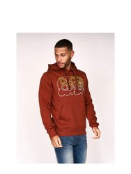 Mens Fillberts Hoodie - Brick Red