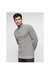 Mens Firegards Knitted Sweater - Gray Marl