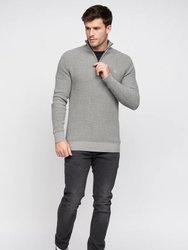 Mens Firegards Knitted Sweater - Gray Marl - Gray Marl