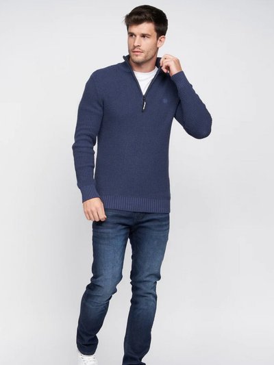 Duck and Cover Mens Firegards Knitted Sweater - Navy  product