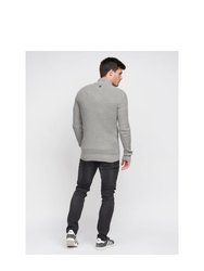 Mens Gardfire Knitted Sweater - Gray Marl