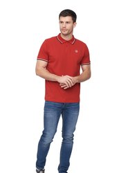 Mens Hendamore Polo Shirt - Red - Red