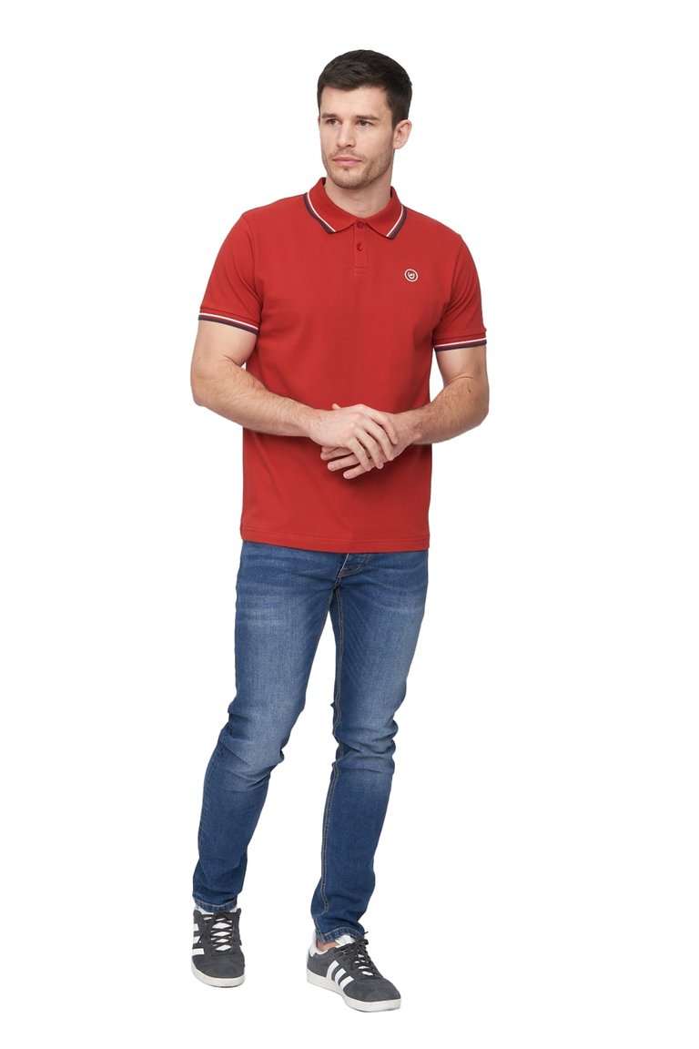 Mens Hendamore Polo Shirt - Red - Red
