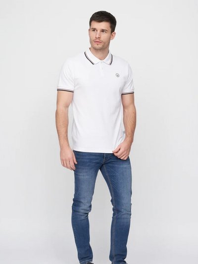 Duck and Cover Mens Hendamore Polo Shirt - White/Red product