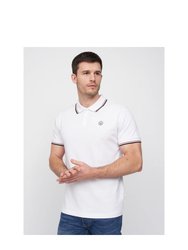 Mens Hendamore Polo Shirt - White/Red