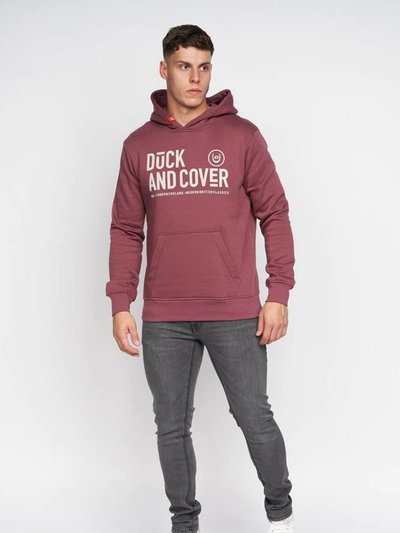 Duck and Cover Mens Hillman Hoodie - Wine product