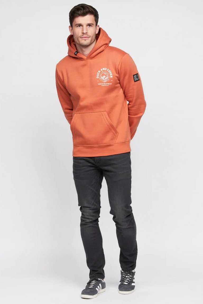 Mens Lenmore Hoodie - Coral - Coral