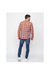 Mens Lennmore Checked Shirt - Red