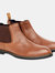 Mens Maxwall Leather Chelsea Boots - Tan - Tan