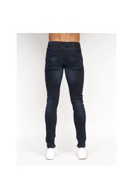 Mens Maylead Slim Jeans - Blue/Black