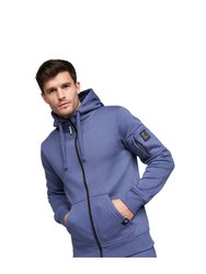 Mens Milgate Full Zip Hoodie - Navy