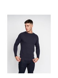 Mens Mowab Knitted Sweatshirt - Navy