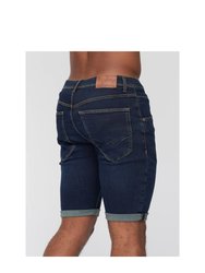 Mens Mustone Denim Shorts - Raw Wash