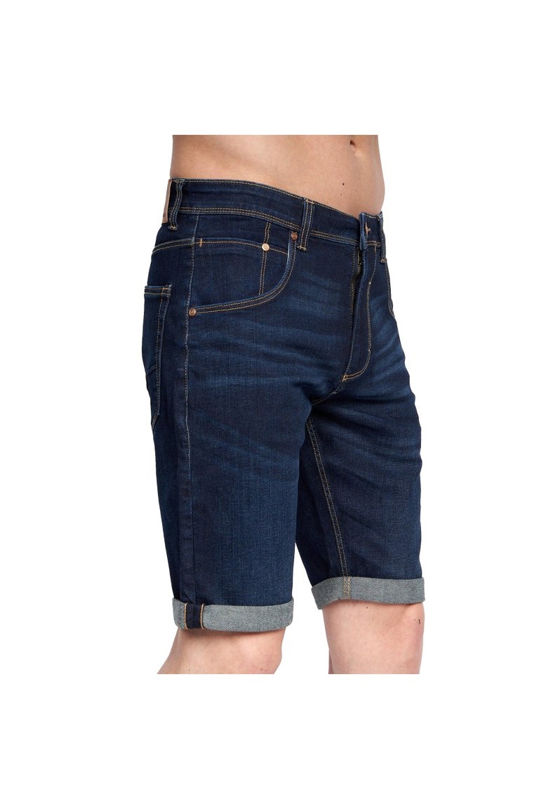 Mens Mustone Denim Shorts - Raw Wash