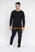 Mens Papline Knitted Sweater - Black - Black