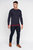 Mens Papline Knitted Sweater - Navy - Navy