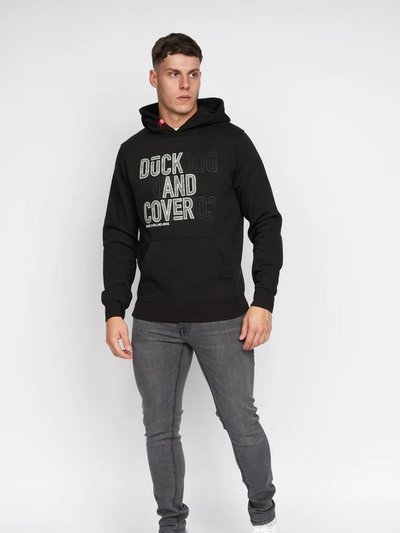 Duck and Cover Mens Pecklar Hoodie - Black product