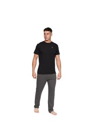 Mens Radovan Pajama Set - Black - Black/Charcoal