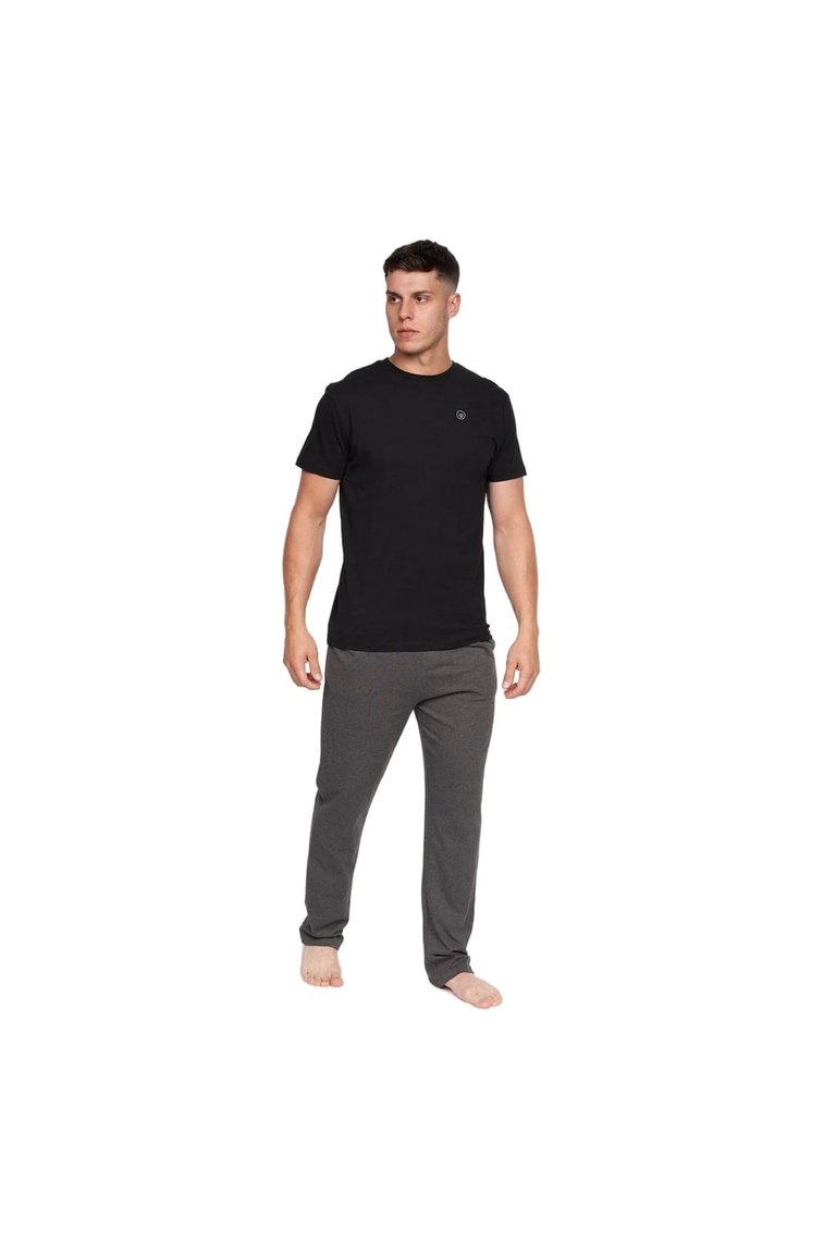 Mens Radovan Pajama Set - Black - Black/Charcoal