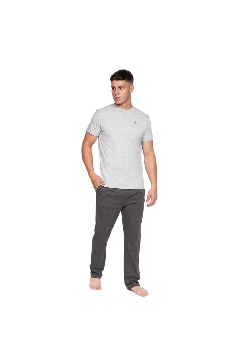 Mens Radovan Pajama Set - Grey Marl - Grey Marl