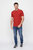 Mens Samtrase Polo Shirt - Red - Red