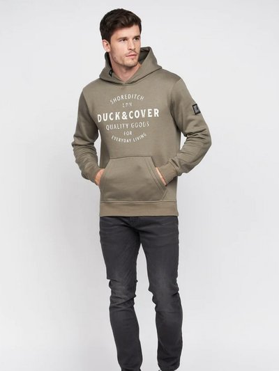 Duck and Cover Mens Stocktons Hoodie - Forest Green product