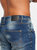 Mens Tranfil Distressed Slim Jeans - Tinted Blue