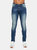 Mens Tranfil Distressed Slim Jeans - Tinted Blue - Tinted Blue