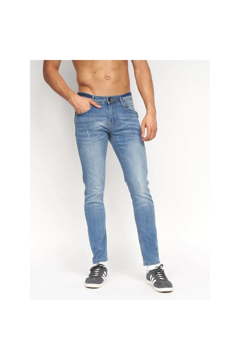 Mens Tranfold Slim Jeans - Light Wash - Light Wash