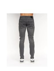 Mens Tranfold Slim Jeans - Mid Grey