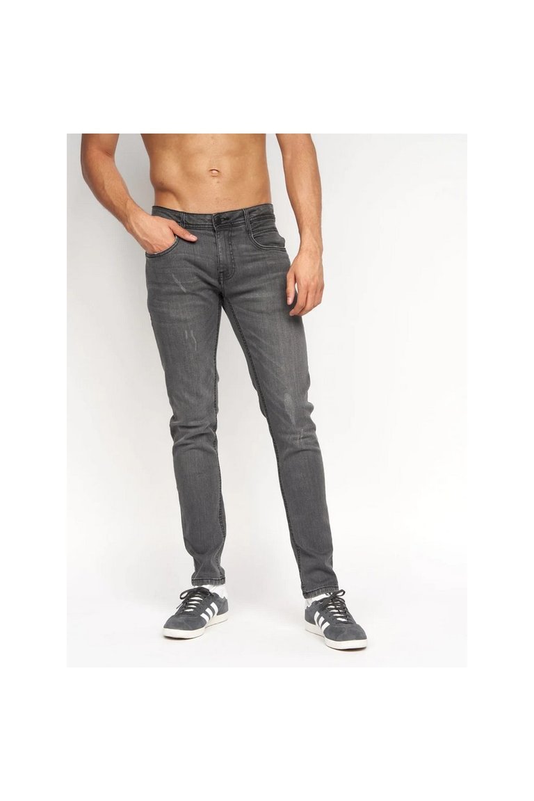 Mens Tranfold Slim Jeans - Mid Grey