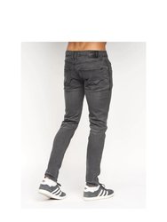 Mens Tranfold Slim Jeans - Mid Grey