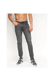 Mens Tranfold Slim Jeans - Mid Grey