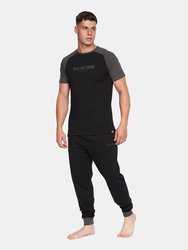 Mens Vianney Pajama Set - Black - Black