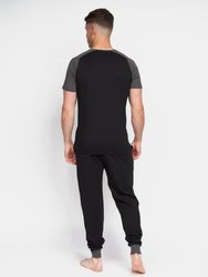 Mens Vianney Pajama Set - Black