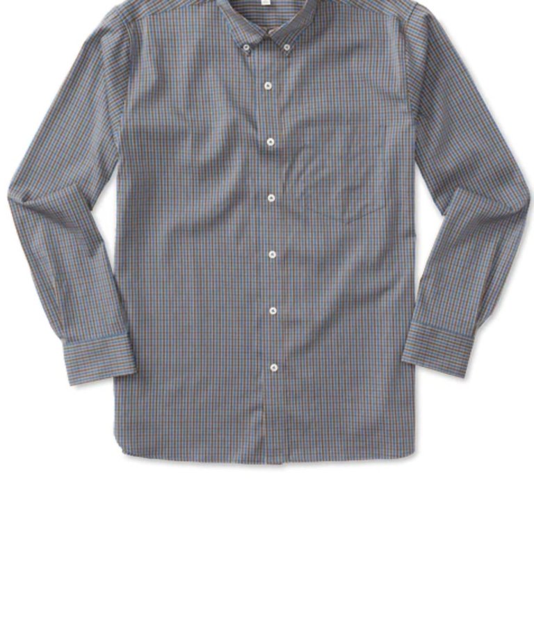 Men's Macon Performance Plaid Shirt In Dark Brown - Dark Brown