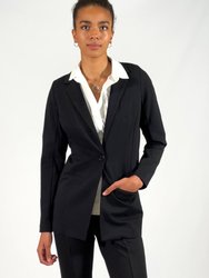 Lux Long Blazer - The Park - Black