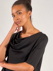 Luxury Cowl Neck Top - The Wall