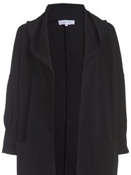 Oversized Recycled Knit 24/7 Hooded Cape - The Mercer