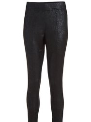 Python Print Pant - The Broome - BLACK