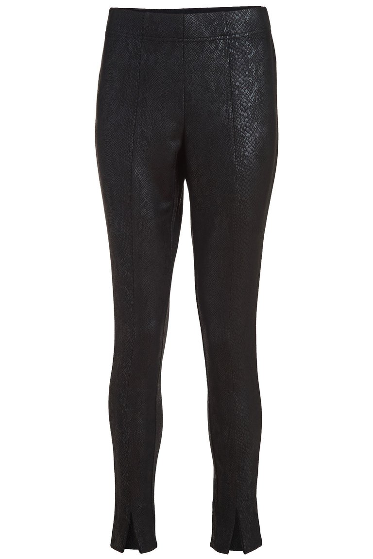 Python Print Pant - The Broome - BLACK