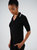 Ribbed Knit Cashmere Blend Polo - The Beekman - Black