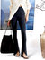 Slim-Fit Jersey, Flare Leg Pant - The Christopher - Black