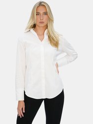 The Reade Classic Shirt - Organic stretch cotton - White