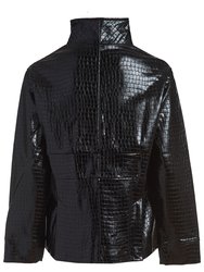 Vegan Leather Embossed Jacket - The Laight