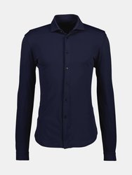 Men's Performance Dress Shirt - Navy Blue - Navy Blue